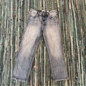 KanCan High Rise Straight Cropped Jeans - Size 28